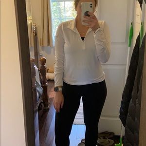 White Nike long sleeve golf polo